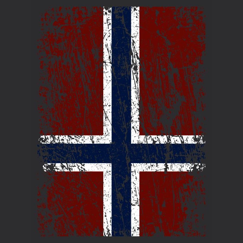 Drapeau norvégien à la verticale (foncé)