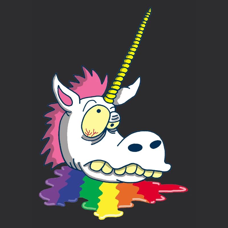 Tête coupée d'une licorne