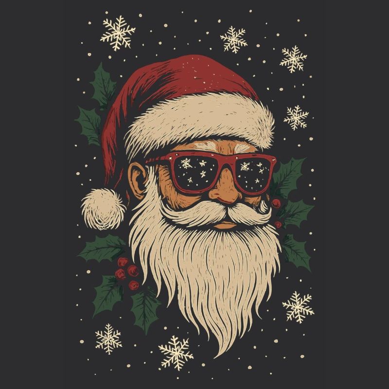 Cooler Weihnachtsmann mit Sonnenbrille Weihnachten