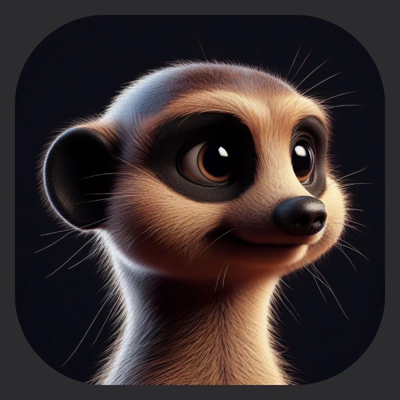 Suricate dans le style d’animation