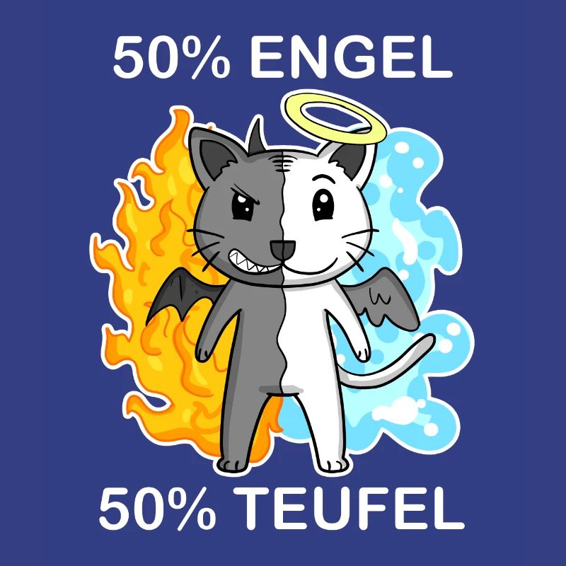 Katze Katzenrasse Devon Rex - Engel und Teufel
