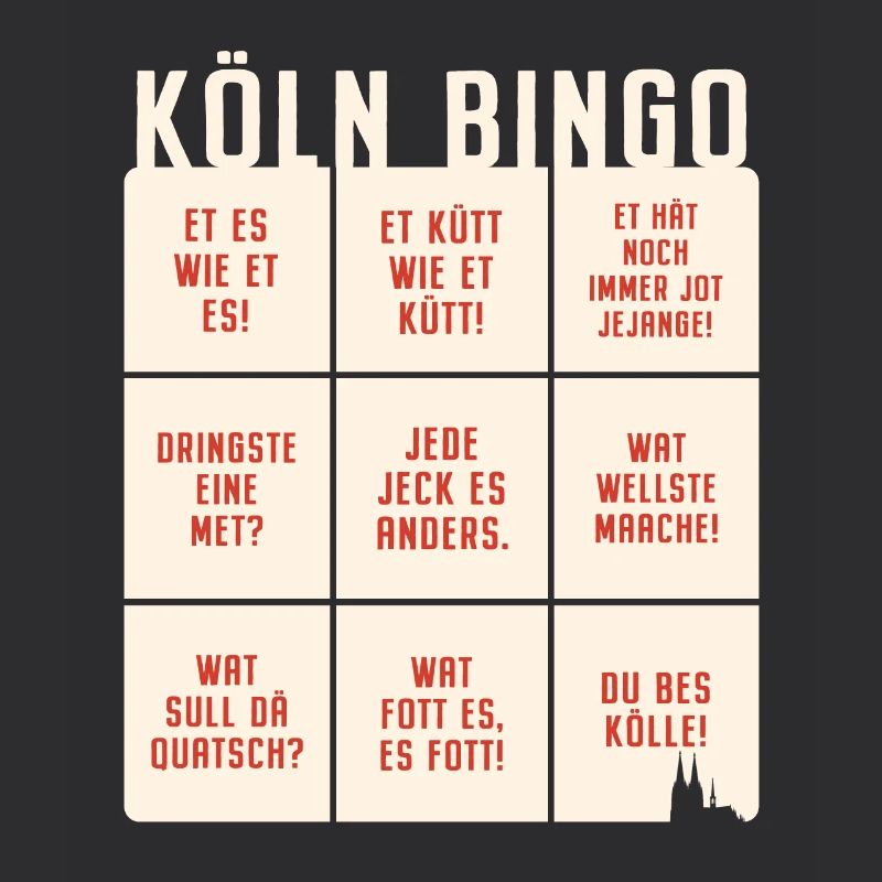 Köln Bingo Kölsch Et Kütt Alaaf Kölner Karneval