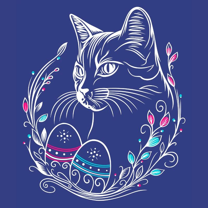 Cat Easter Easter Eggs Easter Cat
