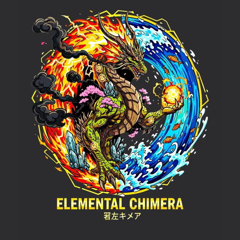 Chimère élémentaire | Dragon des 3 éléments