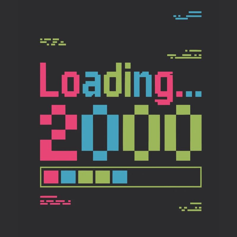 Loading 2000 Pixel Ladebildschirm