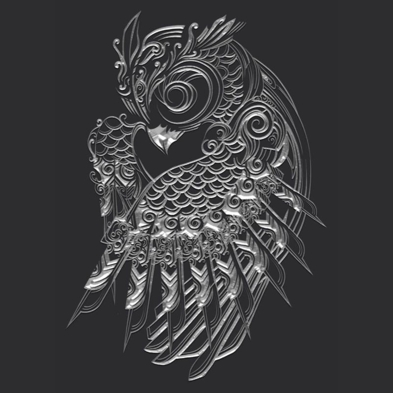 Silbernes Eulen-Design