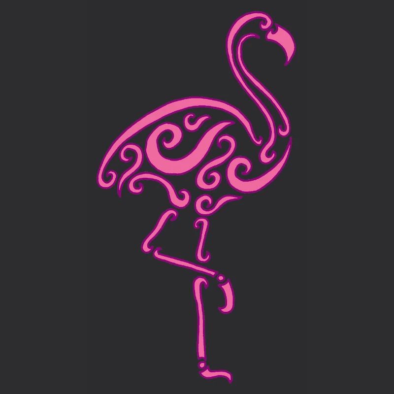 Un oiseau rose