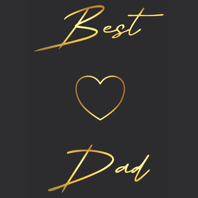 Best Dad gold Design