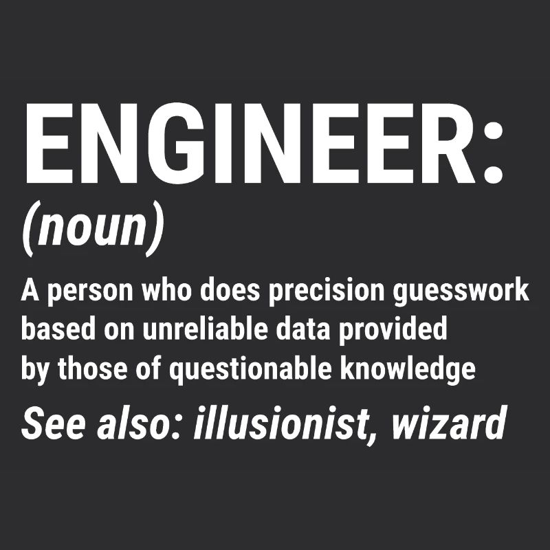 Engineer Definition Funny Engineering Gift T-shirt