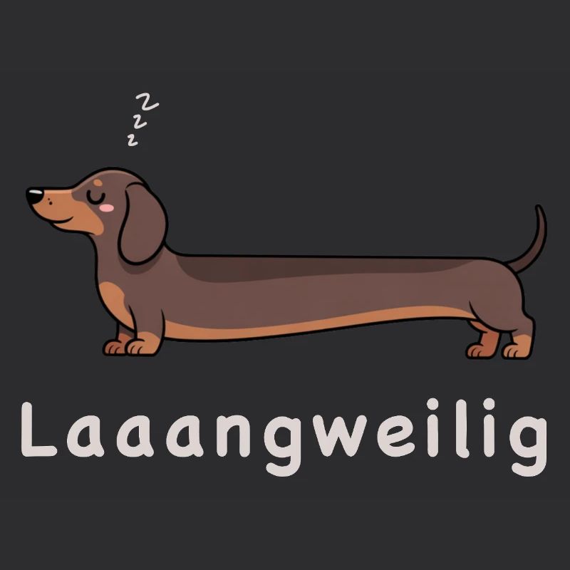 Laaangweilig Dackel Hund Humor