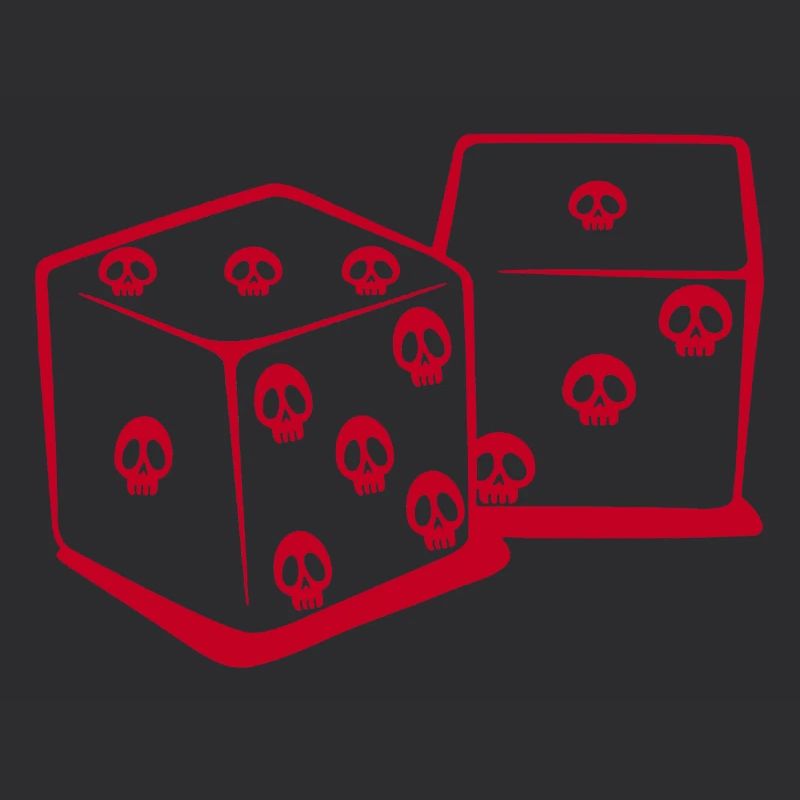 Playing with dice (red)