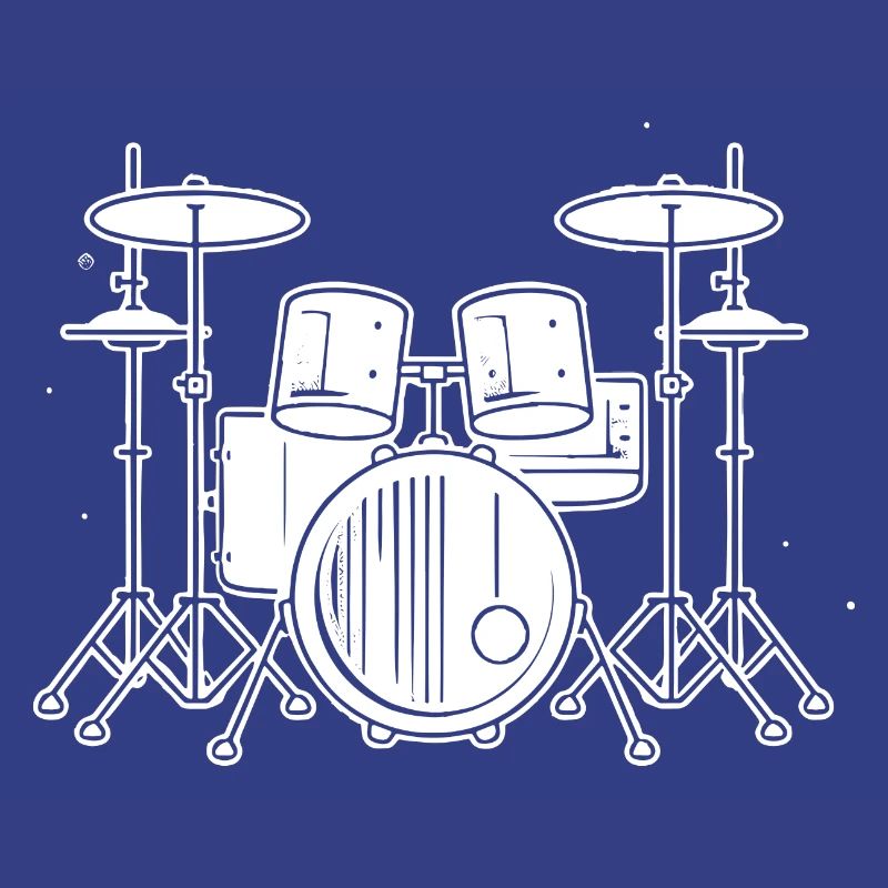 Drum Set Zeichnung