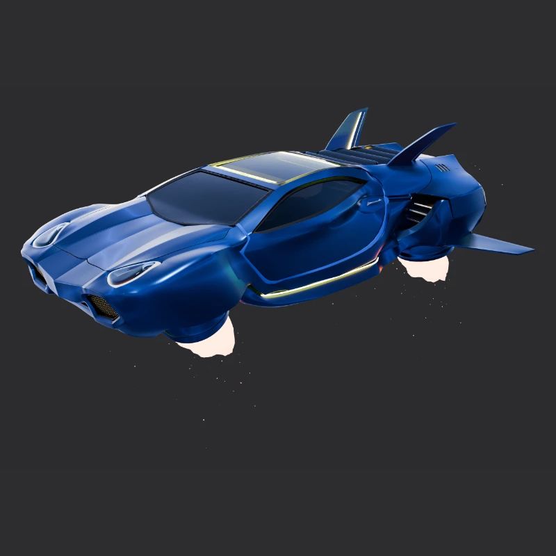 Sci-Fi Fliegendes Auto