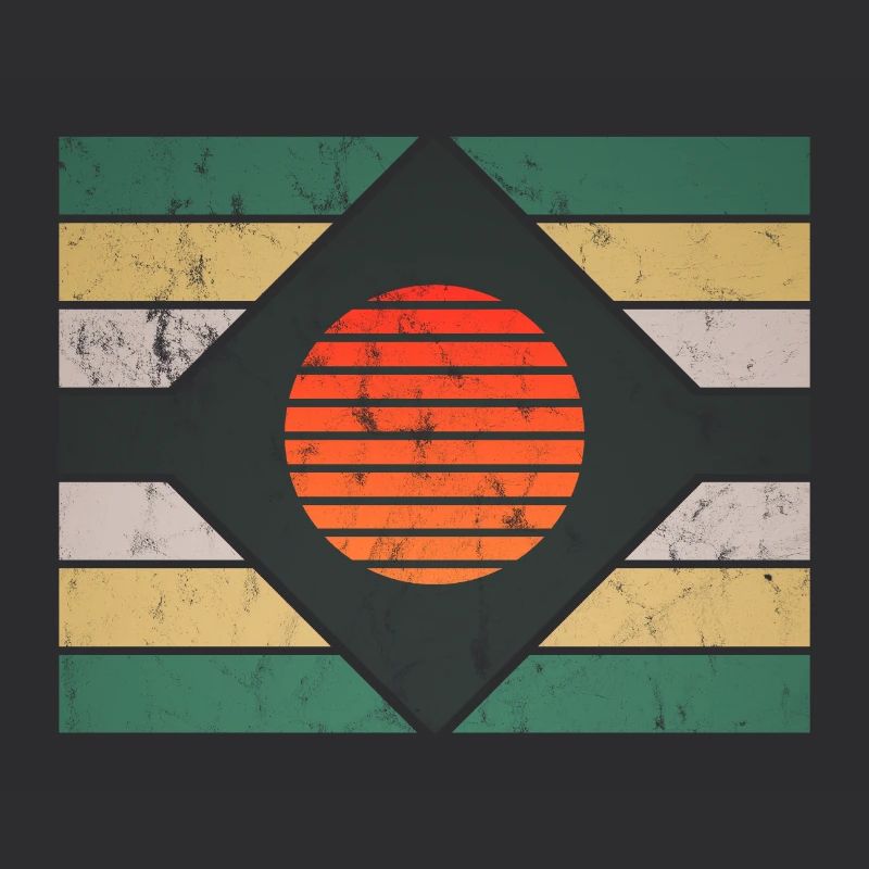 Motif rétro graphique