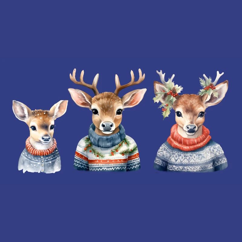 Trio de Pull de Cerf d’Hiver