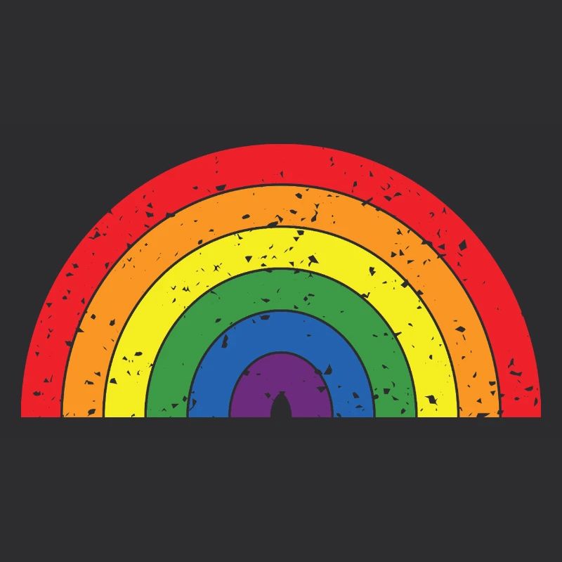 Regenbogenfarben Pride Month LGBTQ+ Grunge Textur