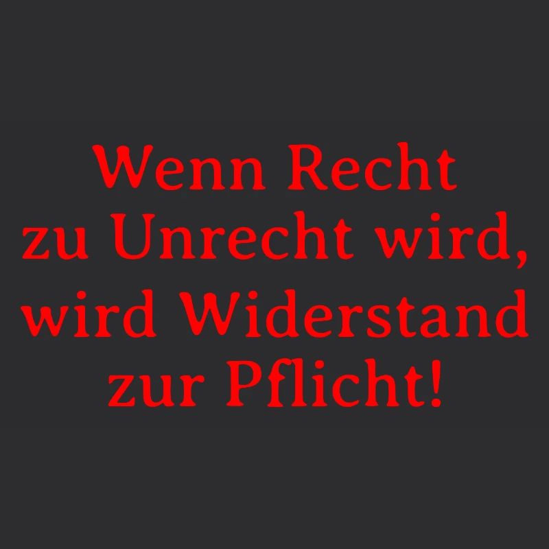 Le bien devient mal, la résistance devient un devoir