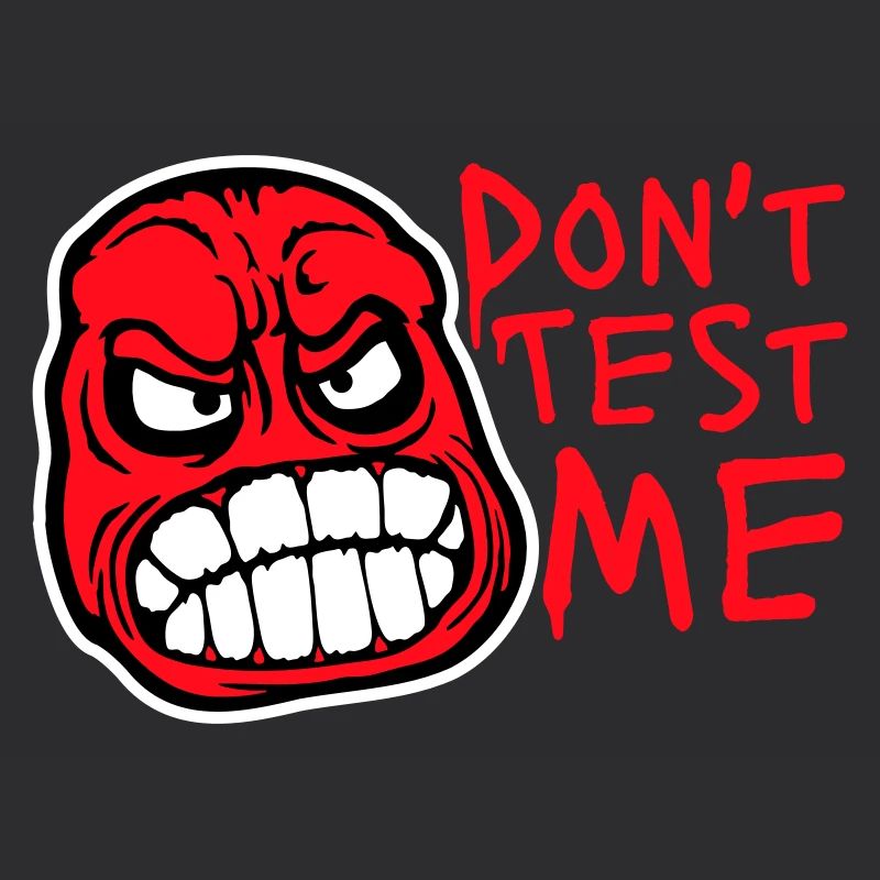 Ne me teste pas comique coquine, citation drôle Logo