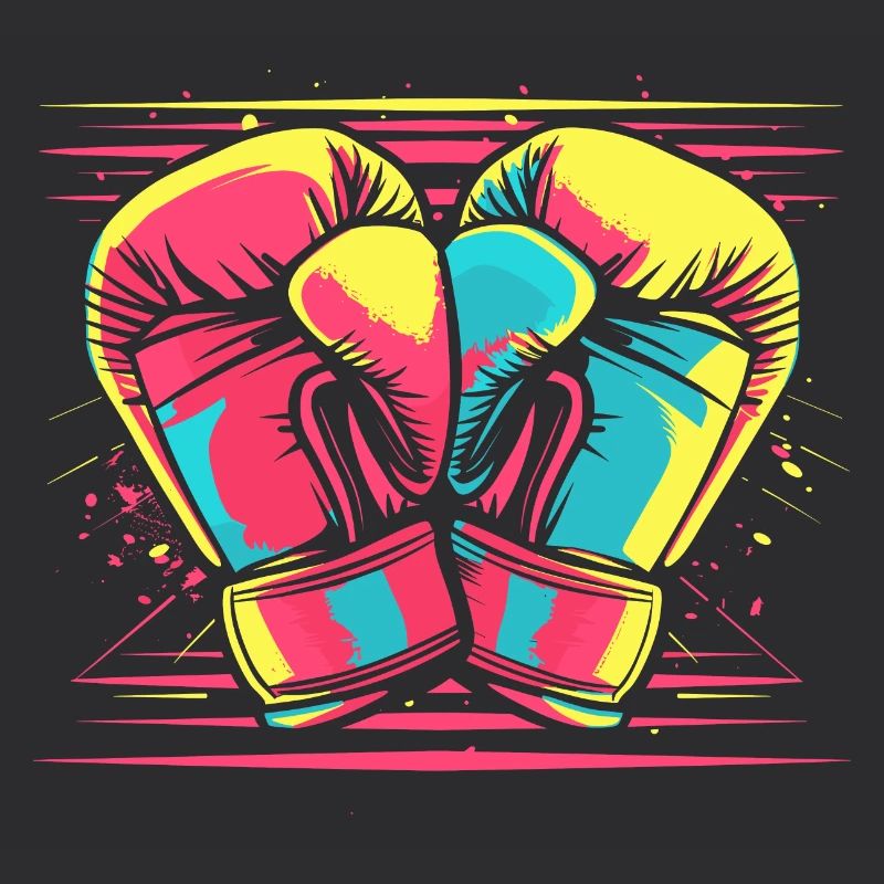 Boxhandschuhe Comic Look