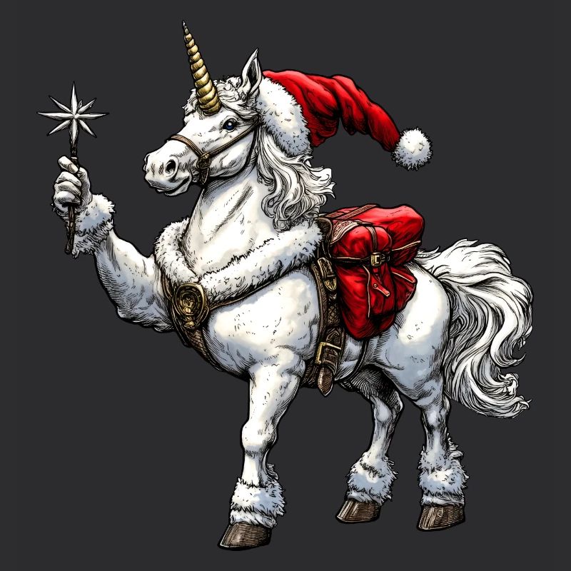 Einhorn Weihnachtsmann