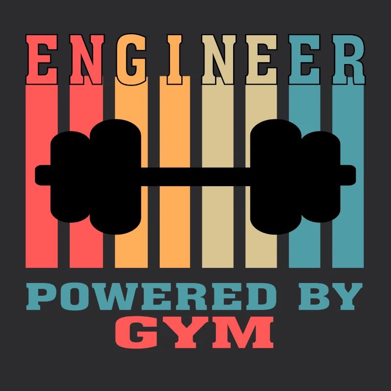 Ingénieur drôle propulsé par Gym Tshirt for Engineers