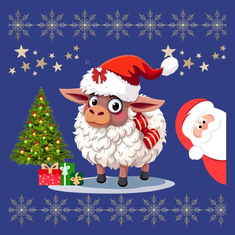 Mouton Festif de Noël - Pulls et Habits Mignons