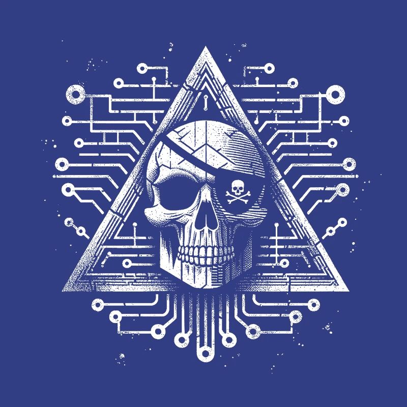 Digital Skull Triangle Design