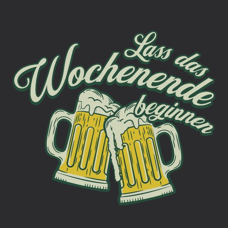 Wochenende Anstoßen Bier Alkohol Männer