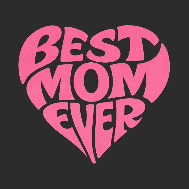 Best Mom Ever Herz Muttertag Geschenk