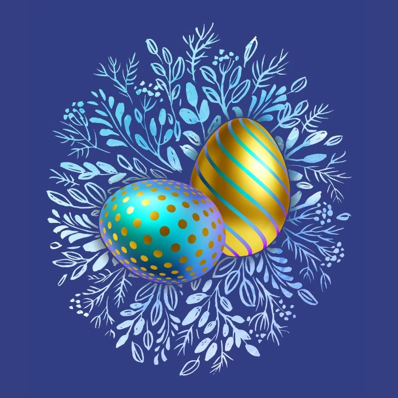Joyeuses Pâques, Oeufs de Pâques, Oeuf de conception 3D