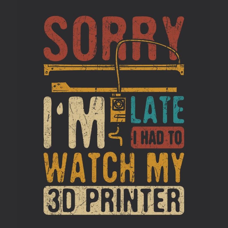 3D Printing 3D Printer Retro Design Slice Print