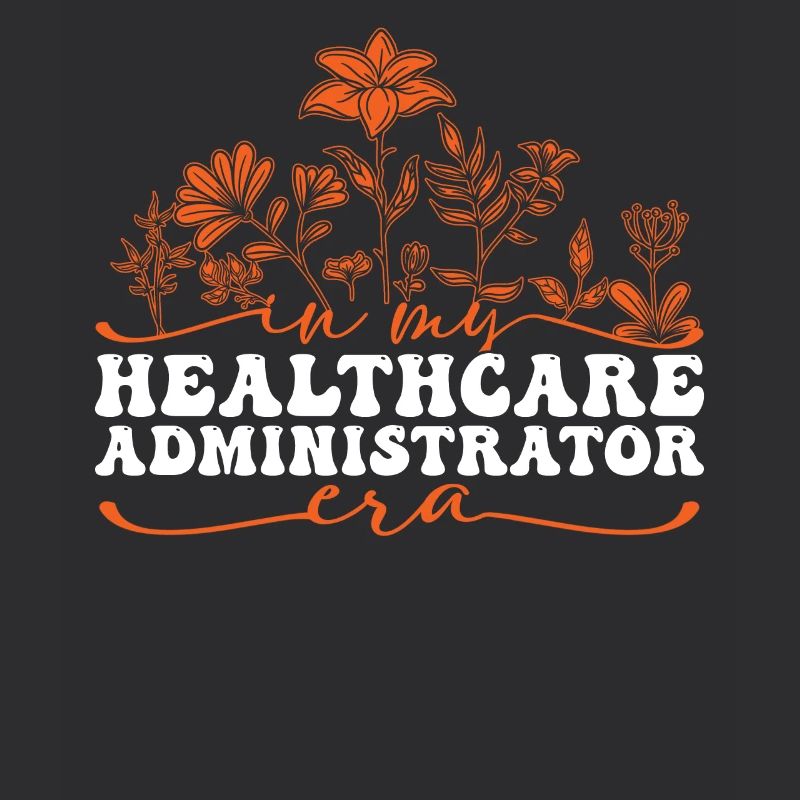À l’ère de mon administrateur de soins de santé avec des fleurs