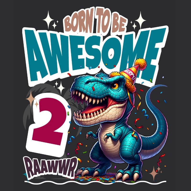 T Rex Dinosaurier 2. Geburtstag Kindergeburtstag