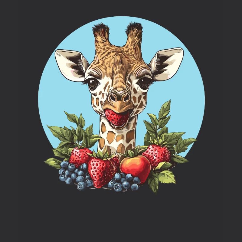 Giraffe liebt Früchte
