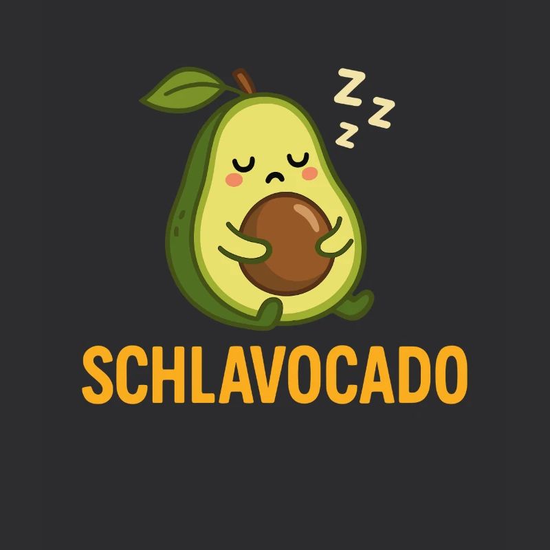 Schlavocado Avocat Sleeping Humour
