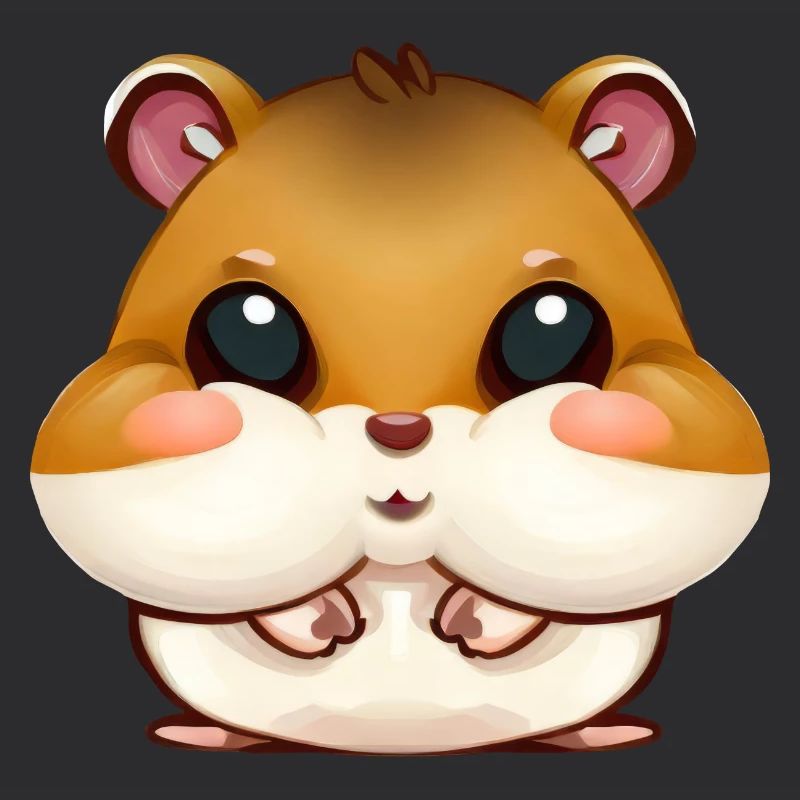 Cute hamster hamster cheeks