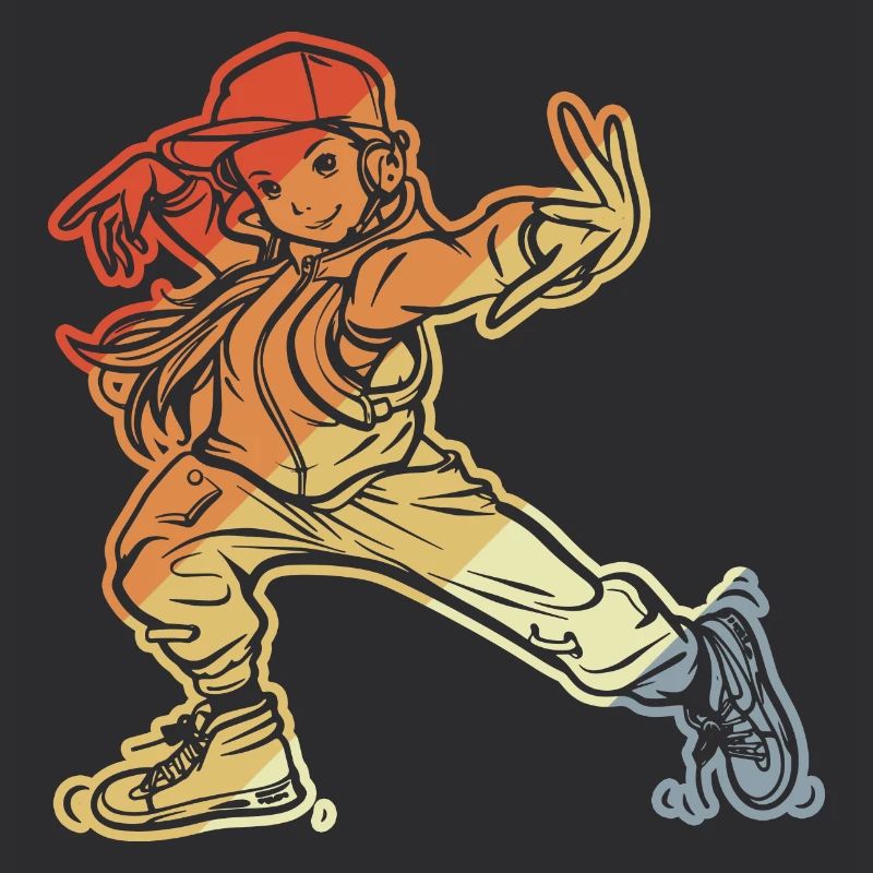 Fille de breakdance