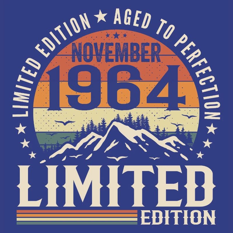 November 1964 Einzigartiger Retro-Geburtstag
