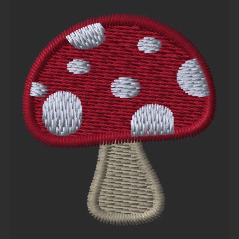 Champignon brodé