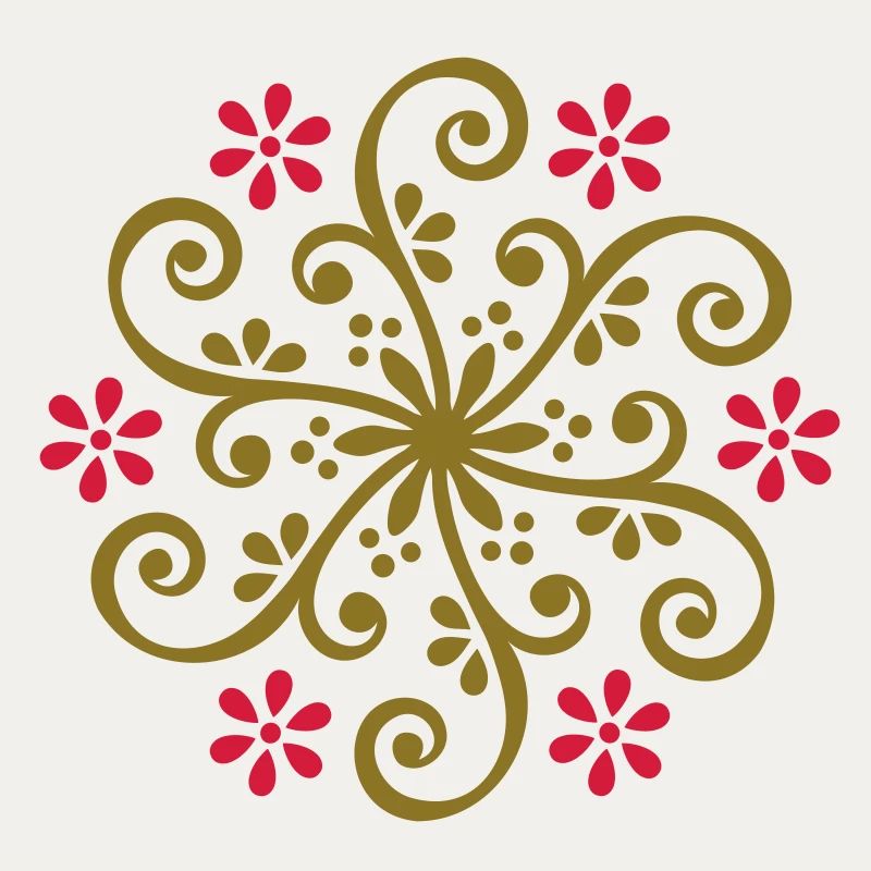Flower floral pattern nature mandala