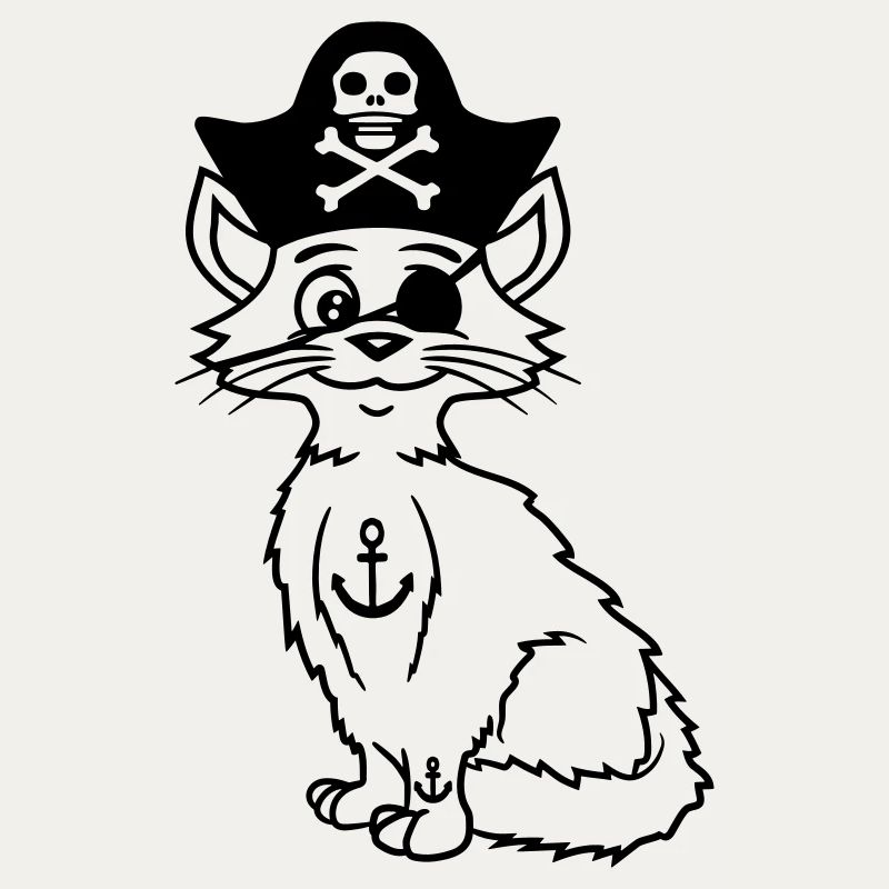 Cute Pirate Cats Buccaneer Eye Patch Hat Costume