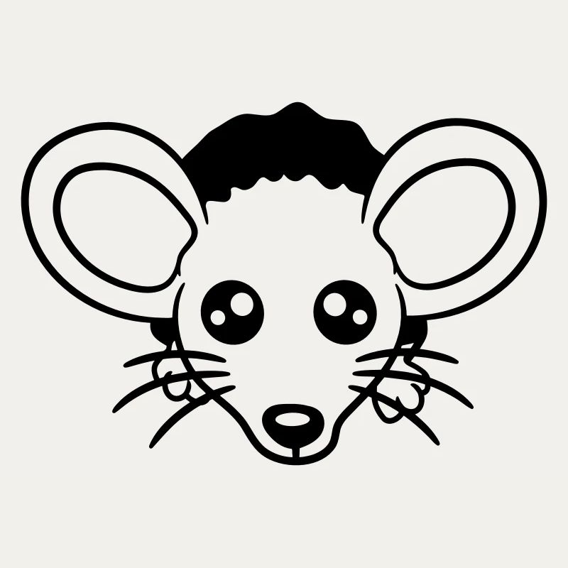 Mouse Wall Hole Mouse Hole Peeps Cute Funny Comic