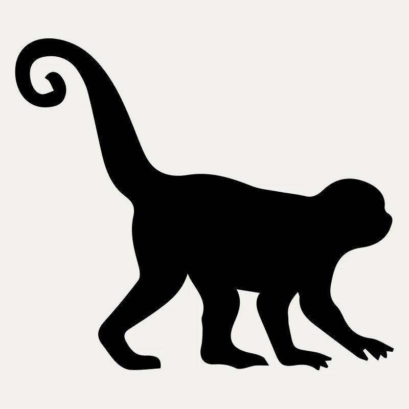 Silhouette de singe