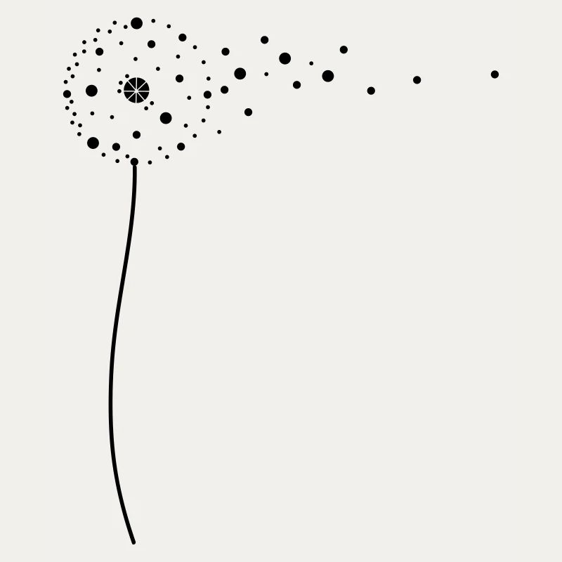 Stylized dandelion