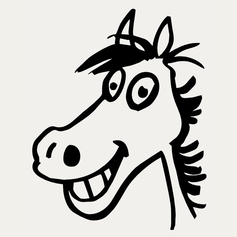 Beklopptes Pferd