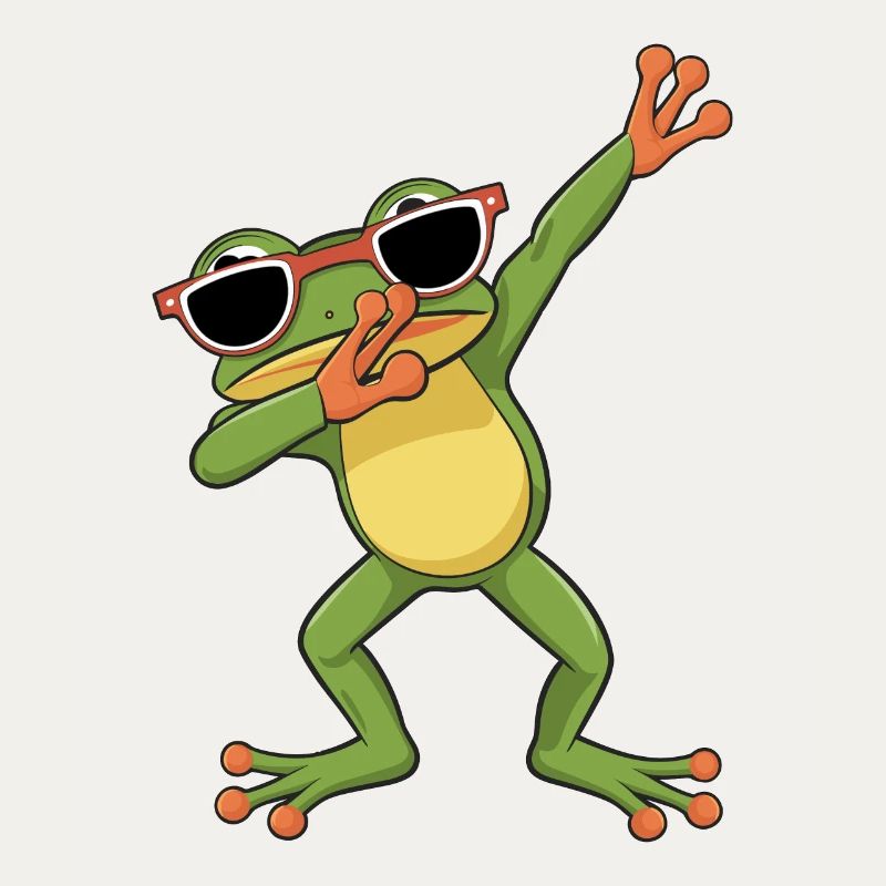 Cool Dancing Frog With Sunglasses