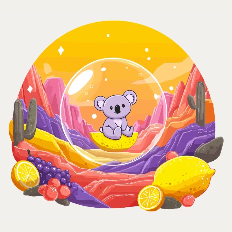 Koala im Glaskugel-Wunderland