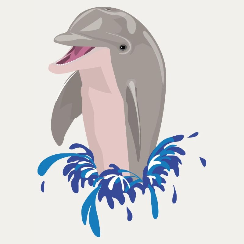 Éclaboussures de plage de mer de dauphin