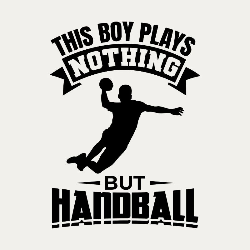 Boy playing handball
