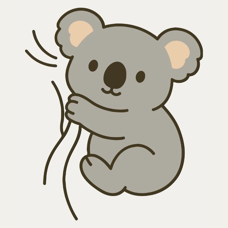 Cuddly koala